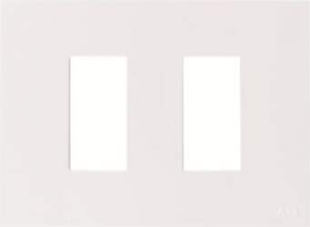 ABB Frame 1+1 modules 2-gang White