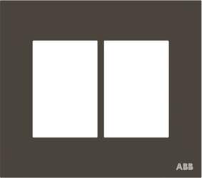ABB Frame 3+3 modules 2-gang Anthracite