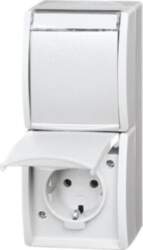 ABB SCHUKO® Double socket with labelling