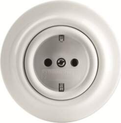 ABB SCHUKO® socket studio white -