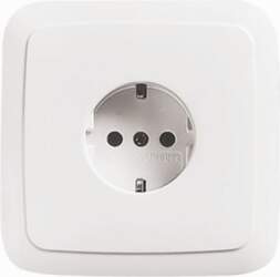 ABB SCHUKO® socket without claw alpine