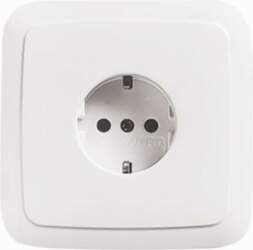 ABB SCHUKO® socket without claw alpine