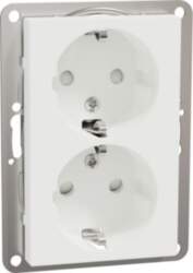 Schneider Electric Double socket-outlet, Exxact, 2P