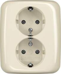 ABB SCHUKO® Double socket white -