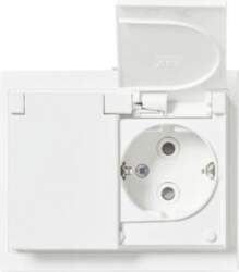 ABB Socket outlet Without imprint White