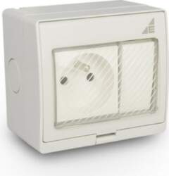ELEKTRO-PLAST Single Socket 2P+Z + Single