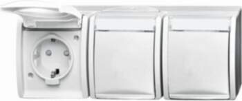 ABB SCHUKO® Triple socket with labelling