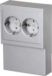 ABB Socket outlet 16 A Aluminium