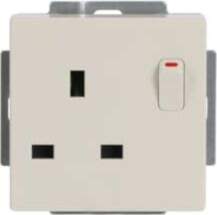 ABB Socket Outlets without claw ivory