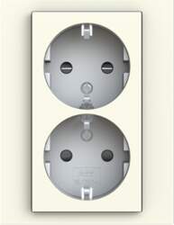 ABB Socket Outlets Without imprint white