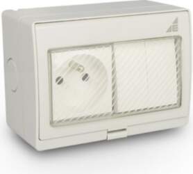 ELEKTRO-PLAST Single Socket 2P+Z + Two-Circuit