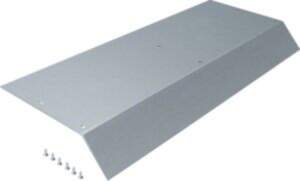 Hager blind lid 800mm 45° 100EW
