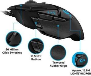 Mouse Logitech G502 gaming wired USB