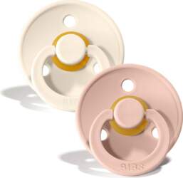 BIBS Pacifier Ivory/Blush 6-18