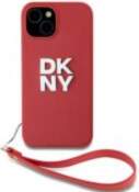 DKNY PU Leather Stack Logo Wrist