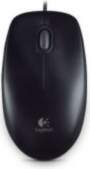 Logitech Mouse B100 Wired, Black