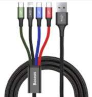 Baseus CA1T4-B01 Fast 4in1 Cable Lightning