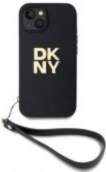 DKNY PU Leather Stack Logo Wrist