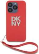 DKNY PU Leather Stack Logo Wrist
