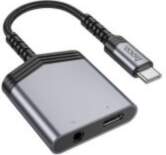 HOCO Adapter AUX 2w1 USB C