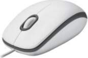 Logitech M100 Corded Mouse-WHITE