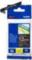 Brother TZe-335 Laminated Tape White on