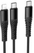 HOCO Cable 2in1 USB C to