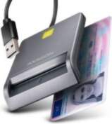 - Axagon CRE-SM3T USB-A Smart card