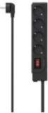 HAMA Power strip + switch Black