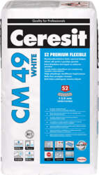 CERESIT CM49 PREMIUM FLEXIBLE balta, ļoti