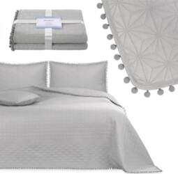 AmeliaHome Bedspread gray color material type