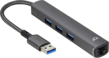 Bluecloud USB-A hub with gigabit ethernet