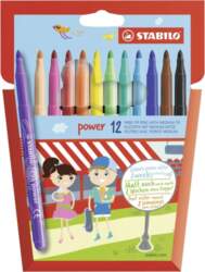 STABILO power flomāsters Vidējs Daudzkrāsains 12