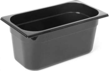 Hendi Black polycarbonate GN 1/3 container
