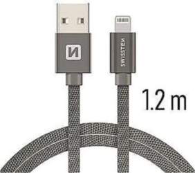 Swissten Textile Fast Charge 3A Lightning