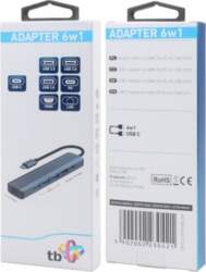 TB Adapter HUB USB C 6in1