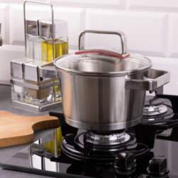 Ambition Pot steel with lid Selection