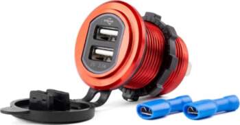 Amio Waterproof charger with 2xUSB 12