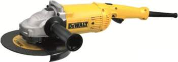 DeWALT angle grinder with soft brush