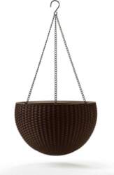 KETER ROUND POT HANGING BROWN