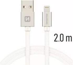 Swissten Textile Fast Charge 3A Lightning