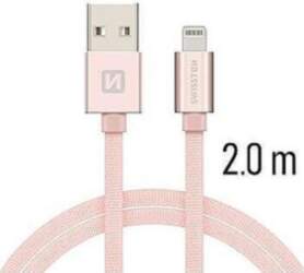 Swissten Textile Fast Charge 3A Lightning