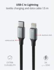 Swissten Textile II USB-C - Lightning