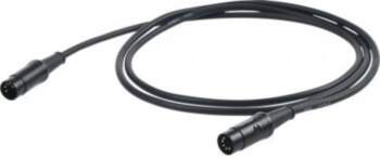 PROEL MIDI cable, 5m, black