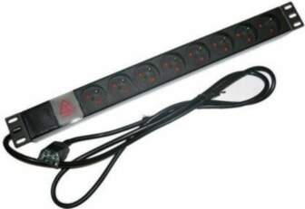 XtendLan 19" distribution panel 8x230V 10A