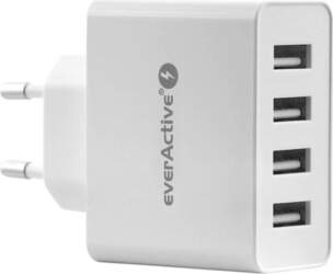 . Ładowarka sieciowa everActive SC-400 4xUSB