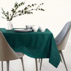 AmeliaHome TCLOTH/AH/VESTA/BRD/BOTTLEGREEN/110X160
