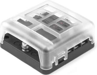 AMiO Fuse box with LED negative