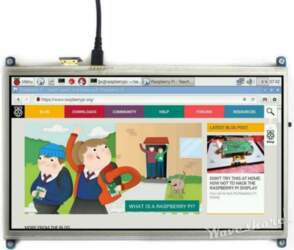 Raspberry Pi Waveshare resistive touchscreen for