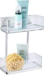 WENKO Rectangular bathroom shelf QUADRO, Vacuum-Loc